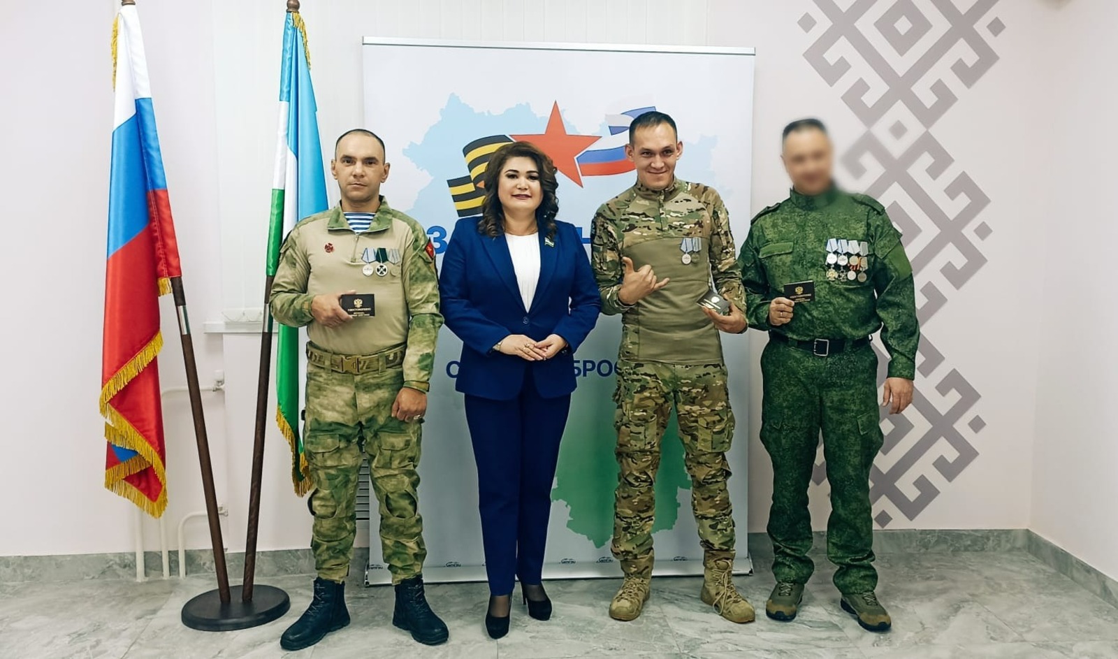 В Уфе бойцы ЧВК «Вагнер» впервые получили удостоверения ветерана боевых  действий