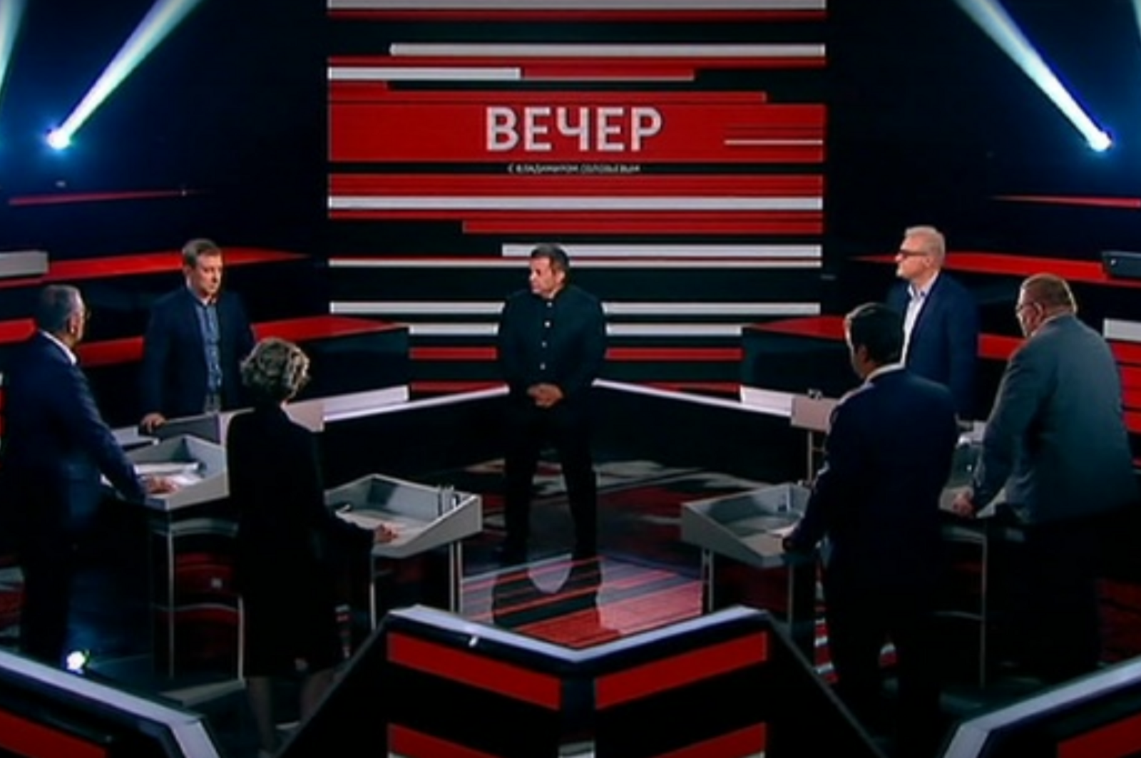 Россия-1, стоп-кадр программы «Вечер с Владимиром Соловьевым»